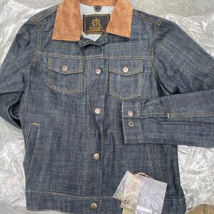 STS Ranchwear Denim Leather Womens Jacket NWT